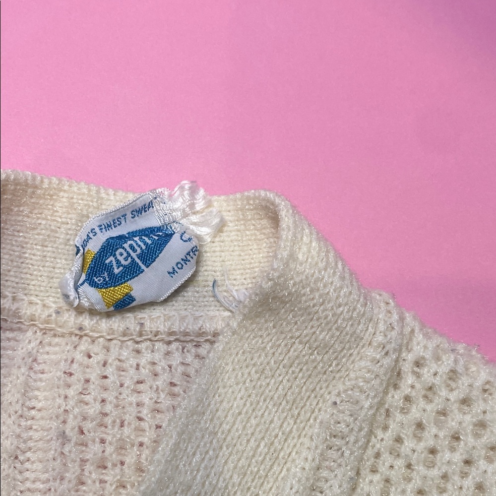 Cream Button-Up Cardigan - Picture 2 of 5